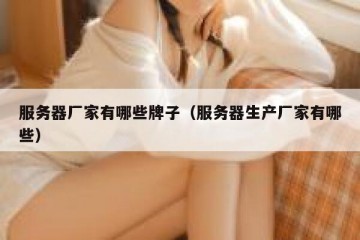 服务器厂家有哪些牌子（服务器生产厂家有哪些）