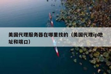 美国代理服务器在哪里找的（美国代理ip地址和端口）
