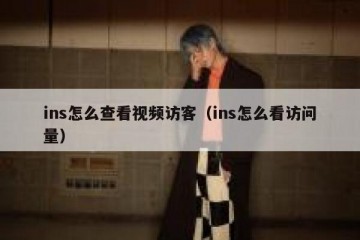 ins怎么查看视频访客（ins怎么看访问量）
