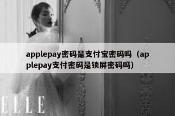 applepay密码是支付宝密码吗（applepay支付密码是锁屏密码吗）