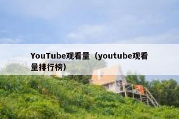 YouTube观看量（youtube观看量排行榜）