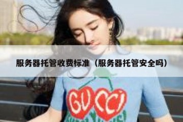 服务器托管收费标准（服务器托管安全吗）