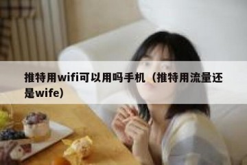 推特用wifi可以用吗手机（推特用流量还是wife）