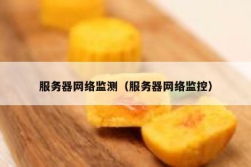 服务器网络监测（服务器网络监控）