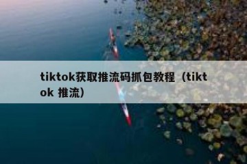 tiktok获取推流码抓包教程（tiktok 推流）