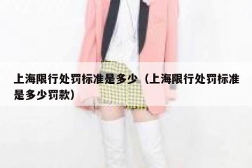 上海限行处罚标准是多少（上海限行处罚标准是多少罚款）