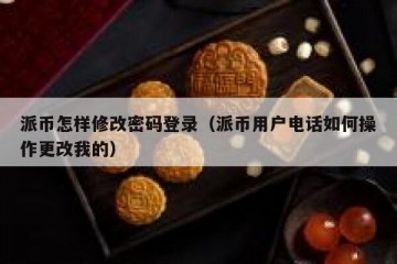 派币怎样修改密码登录（派币用户电话如何操作更改我的）