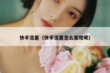 快手流量（快手流量怎么变现呢）