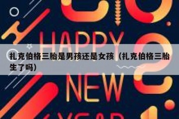 扎克伯格三胎是男孩还是女孩（扎克伯格三胎生了吗）