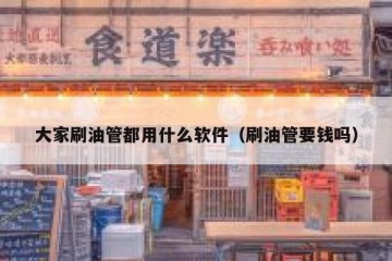 大家刷油管都用什么软件（刷油管要钱吗）