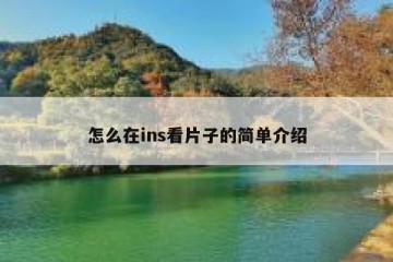怎么在ins看片子的简单介绍