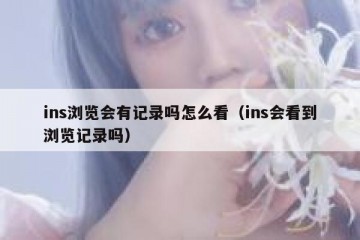 ins浏览会有记录吗怎么看（ins会看到浏览记录吗）