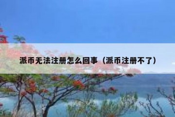 派币无法注册怎么回事（派币注册不了）