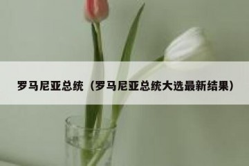 罗马尼亚总统（罗马尼亚总统大选最新结果）