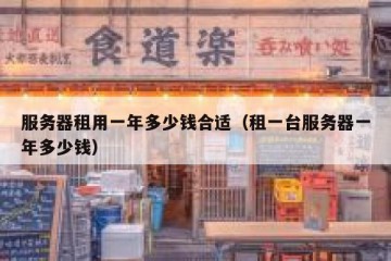 服务器租用一年多少钱合适（租一台服务器一年多少钱）