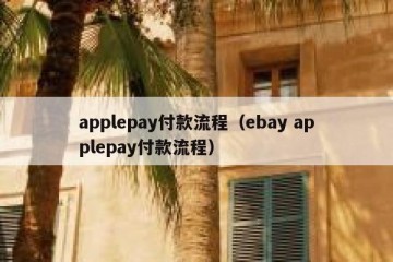 applepay付款流程（ebay applepay付款流程）