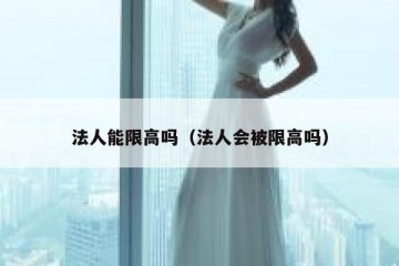 法人能限高吗（法人会被限高吗）