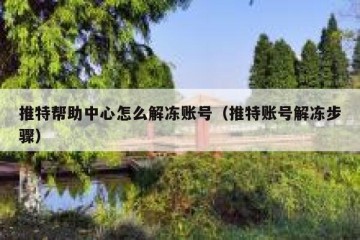 推特帮助中心怎么解冻账号（推特账号解冻步骤）