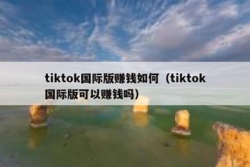 tiktok国际版赚钱如何（tiktok国际版可以赚钱吗）