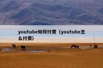youtube如何付费（youtube怎么付费）