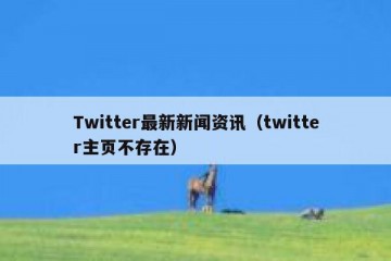 Twitter最新新闻资讯（twitter主页不存在）