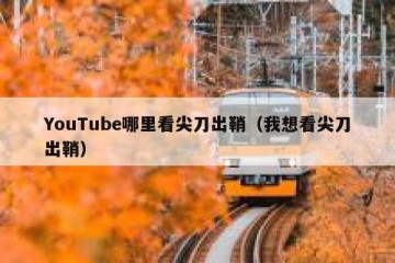 YouTube哪里看尖刀出鞘（我想看尖刀出鞘）