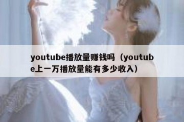 youtube播放量赚钱吗（youtube上一万播放量能有多少收入）