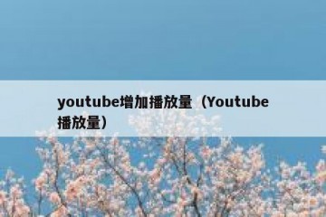 youtube增加播放量（Youtube播放量）