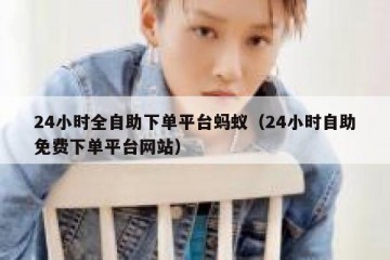 24小时全自助下单平台蚂蚁（24小时自助免费下单平台网站）