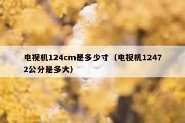 电视机124cm是多少寸（电视机12472公分是多大）