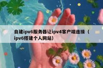 自建ipv6服务器让ipv4客户端连接（ipv6搭建个人网站）