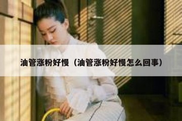 油管涨粉好慢（油管涨粉好慢怎么回事）