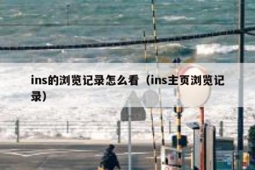 ins的浏览记录怎么看（ins主页浏览记录）