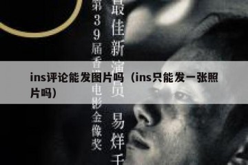 ins评论能发图片吗（ins只能发一张照片吗）