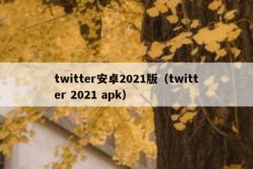 twitter安卓2021版（twitter 2021 apk）