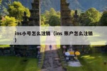 ins小号怎么注销（ins 账户怎么注销）