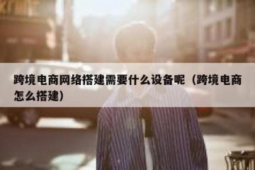跨境电商网络搭建需要什么设备呢（跨境电商怎么搭建）