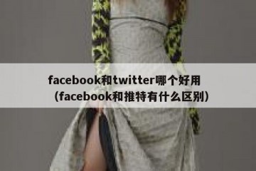 facebook和twitter哪个好用（facebook和推特有什么区别）