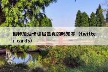 推特加油卡骗局是真的吗知乎（twitter cards）