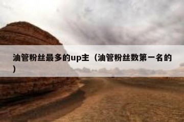 油管粉丝最多的up主（油管粉丝数第一名的）