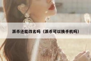 派币还能改名吗（派币可以换手机吗）
