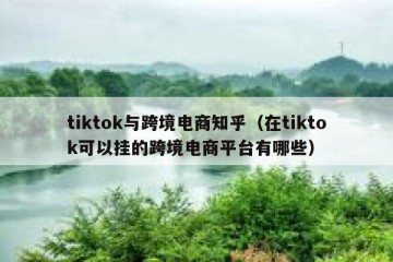 tiktok与跨境电商知乎（在tiktok可以挂的跨境电商平台有哪些）