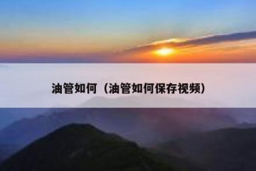 油管如何（油管如何保存视频）
