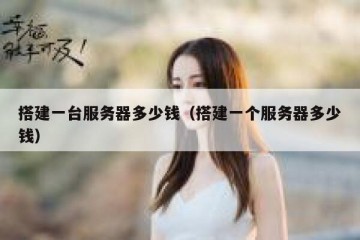 搭建一台服务器多少钱（搭建一个服务器多少钱）