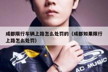 成都限行车辆上路怎么处罚的（成都如果限行上路怎么处罚）