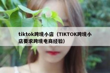 tiktok跨境小店（TIKTOK跨境小店要求跨境电商经验）
