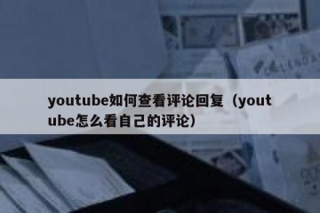 youtube如何查看评论回复（youtube怎么看自己的评论）