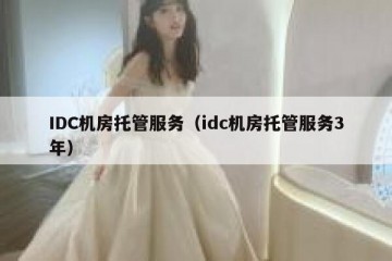 IDC机房托管服务（idc机房托管服务3年）