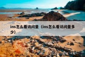 ins怎么看访问量（ins怎么看访问量多少）