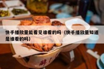 快手播放量能看见谁看的吗（快手播放量知道是谁看的吗）